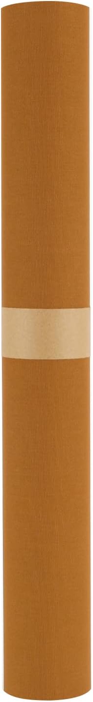 Wooqu Book Cloth, Fabric Surface and Paper Backed, Easy to Use, Strong, 17x29”, for Book Binding, Rust Yellow