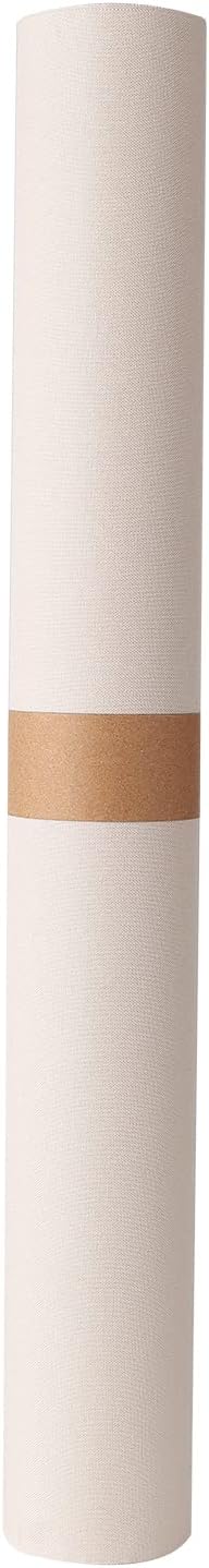 Wooqu Book Cloth, Fabric Surface and Paper Backed, Easy to Use, Strong, 17x29”, for Book Binding, Ivory