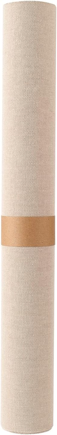 Wooqu Book Cloth, Natural Linen Surface and Paper Backed, Easy to Use, Strong, 17x29”, for Book Binding, Oatmeal
