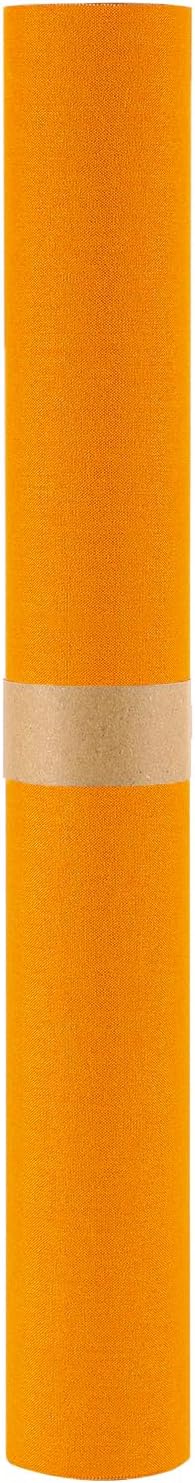 Wooqu Book Cloth, Fabric Surface and Paper Backed, Durable, Strong, 17x29”, for Book Binding, Gamboge