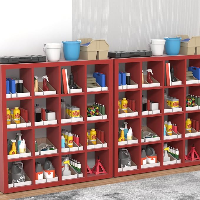 ZBEIVAN Cardboard Storage Bins Boxes 35 Packs 9.4x4x4.5 Inches, Easy Assembly Pantry Organizer Bins for Shelf, White