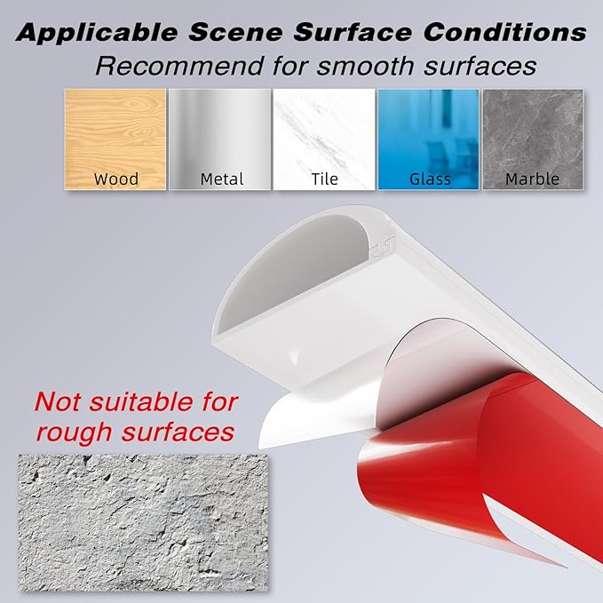 118" Silicone Cord Hider for 2-3 Cords,Flexible Side-Opening Self-Adhesive Cord Covers for Wires on Wall Mount TV,Easier Setup for Home Office Cable Management Wire Hider,1.1" W x 0.6" H,White