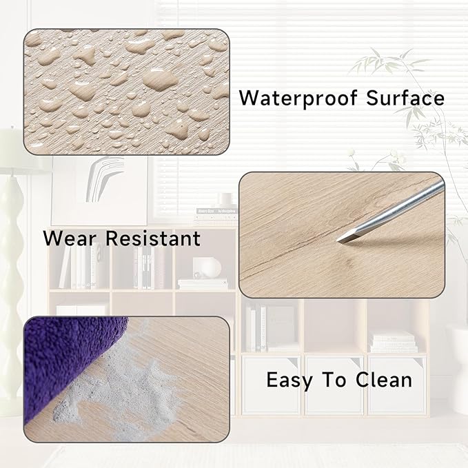 Wooden 9-Cube Storage Organizer with Closed Back Panel, 11in Cube Shelf Opening, Bookshelf, Display Shelf,Closet Cabinet for Home and Office,White Oak