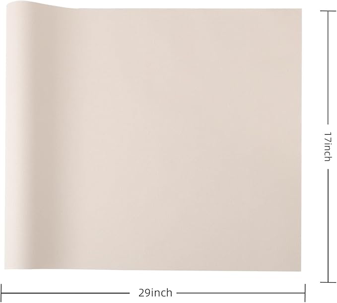 Wooqu Book Cloth, Fabric Surface and Paper Backed, Easy to Use, Strong, 17x29”, for Book Binding, Ivory