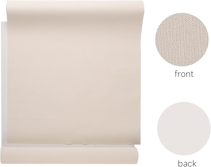 Wooqu Book Cloth, Fabric Surface and Paper Backed, Easy to Use, Strong, 17x29”, for Book Binding, Ivory