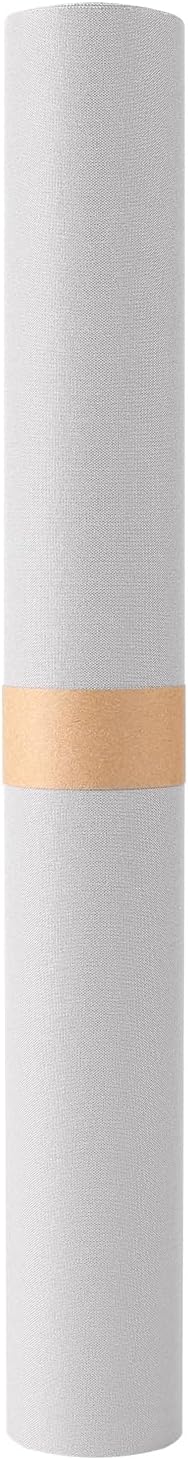 Wooqu Book Cloth, Fabric Surface and Paper Backed, Easy to Use, Strong, 17x29”, for Book Binding, Light Gray