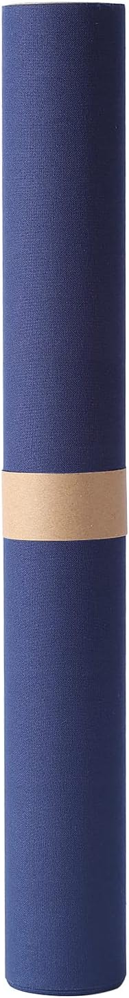 Wooqu Book Cloth, Fabric Surface and Paper Backed, Easy to Use, Strong, 17x29”, for Book Binding, Navy Blue