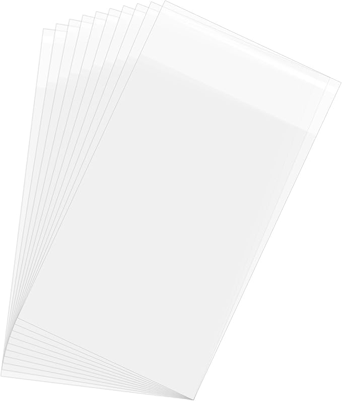uxcell 7.1"x 3.9" Acid-Free Picture Sleeve, 120 Pack Crystal Clear Photo Sleeves Storage Bags Transparent Sealing Bag for 3.9"x 5.9" Art Prints, Pictures, Photos, Frame Mats Mattes