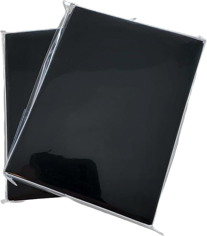 100 Count Black Card Sleeves, Matte Card Deck Card Protectors, Trading Card Fit for MTG, PKM, TCG and Sports Cards