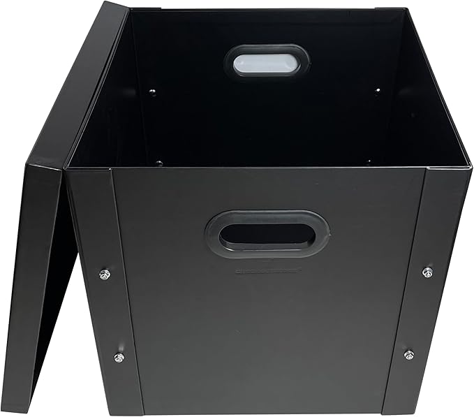 1 CheckOutStore Black 12" LP Vinyl Record 33 RPM Storage Box