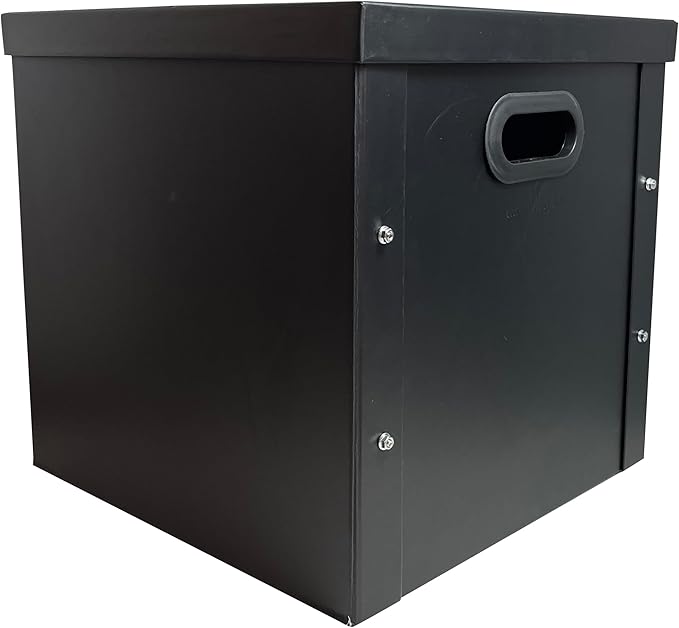 1 CheckOutStore Black 12" LP Vinyl Record 33 RPM Storage Box