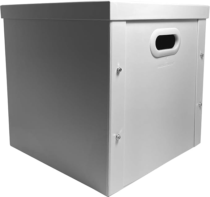 1 CheckOutStore White 12" LP Vinyl Record 33 RPM Storage Box