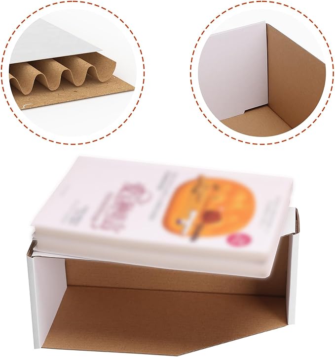 ZBEIVAN Cardboard Storage Bins Boxes 35 Packs 9.4x4x4.5 Inches, Easy Assembly Pantry Organizer Bins for Shelf, White