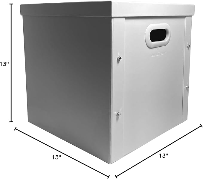 1 CheckOutStore White 12" LP Vinyl Record 33 RPM Storage Box