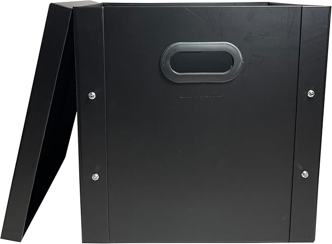 1 CheckOutStore Black 12" LP Vinyl Record 33 RPM Storage Box