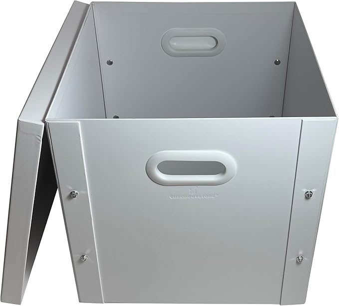 1 CheckOutStore White 12" LP Vinyl Record 33 RPM Storage Box