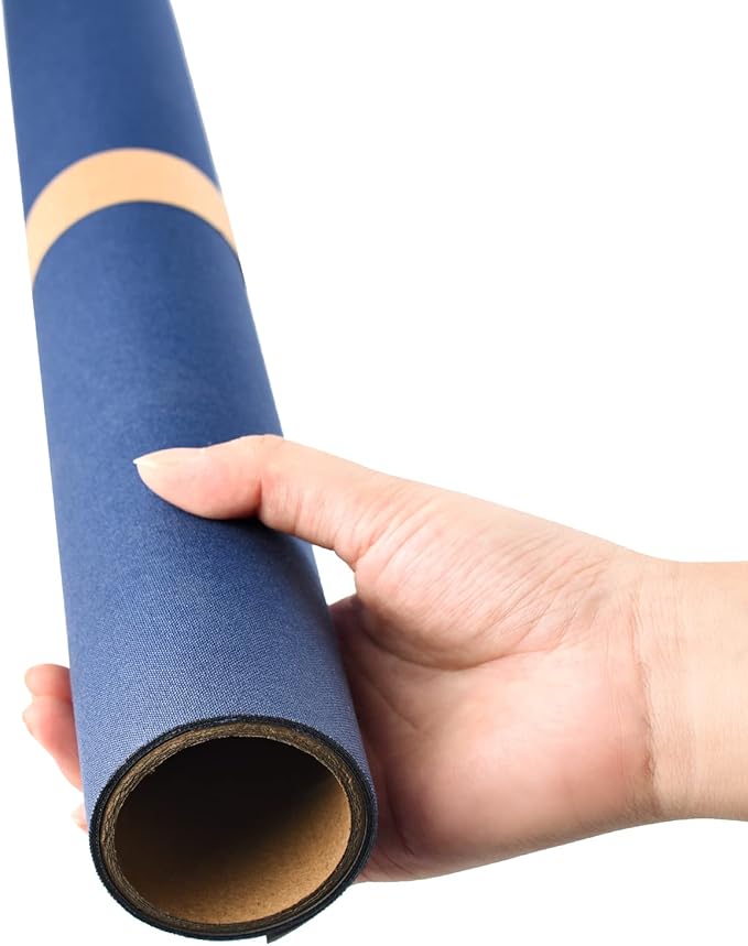 Wooqu Book Cloth, Fabric Surface and Paper Backed, Easy to Use, Strong, 17x29”, for Book Binding, Sapphire