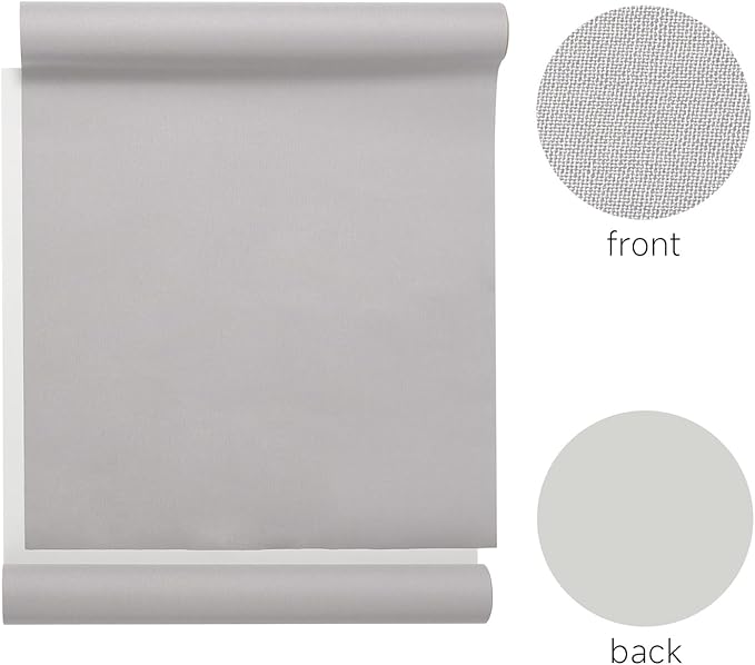 Wooqu Book Cloth, Fabric Surface and Paper Backed, Easy to Use, Strong, 17x29”, for Book Binding, Light Gray