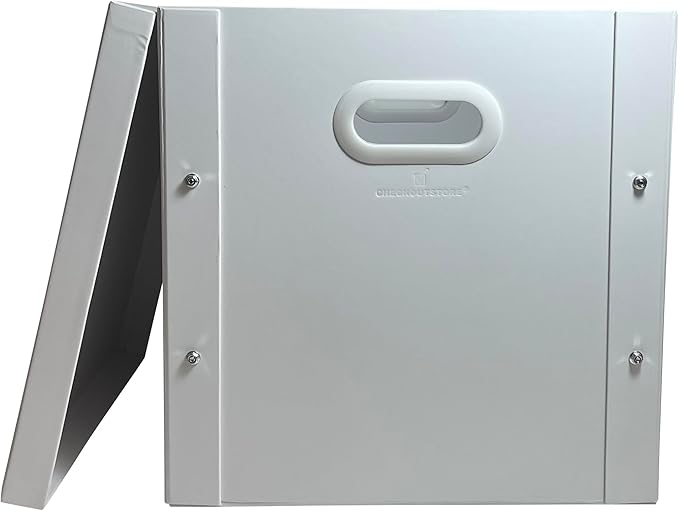 1 CheckOutStore White 12" LP Vinyl Record 33 RPM Storage Box