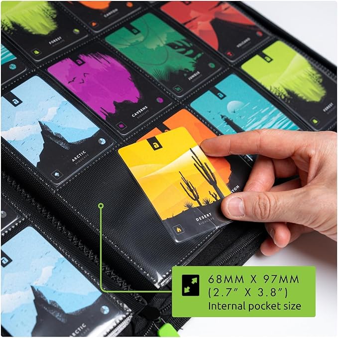 Vault X 12 Pocket Trading Card Zip Binder - 480 cards, Premium Exo-Tec Album Material, 20 Side-Loading Pages, Folder for Collectible Card Games, Sports, TCG (Teal)