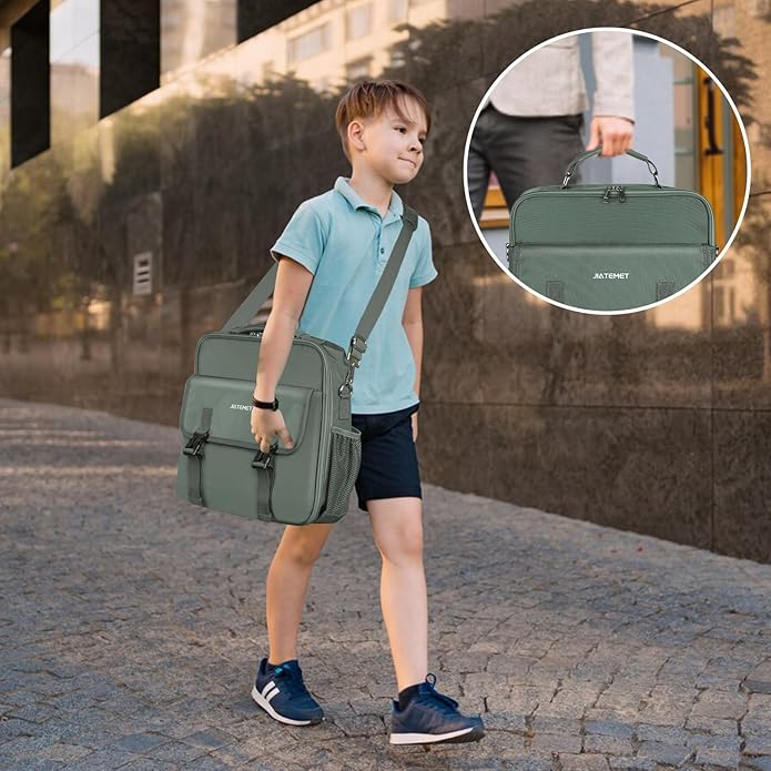 Zipper Binder 3 Ring, 500 Sheets Capacity, 2 Inch Binder with Shoulder Strap Fits for 14 Inch Laptop School and Office