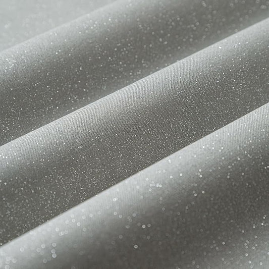 Wooqu Book Cloth, Fabric Surface and Paper Backed, Easy to Use, Strong, 17x29”, for Book Binding, Glitter Gray