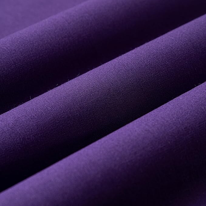 Wooqu Book Cloth, Fabric Surface and Paper Backed, Easy to Use, Strong, 17x29”, for Book Binding, Dark Purple