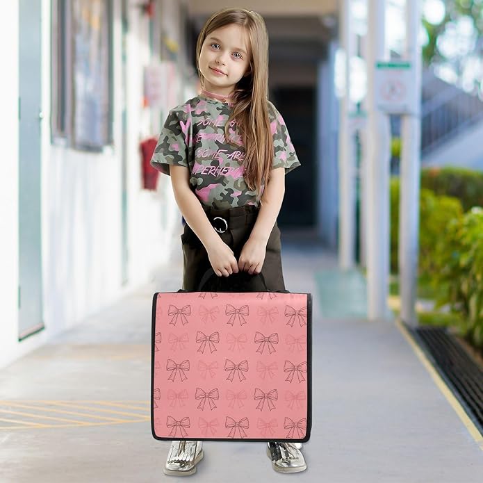 Zipper Binder Bag 3 Ring File Folder Portfolio Organizer Zippered Binder Bags with Strap Fits Laptop Women Men