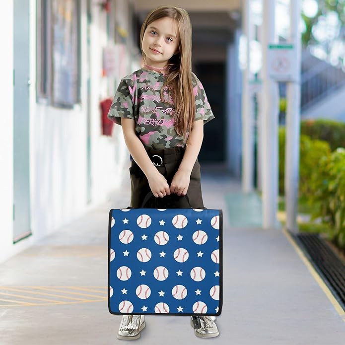 Zipper Binder Bag 3 Ring File Folder Portfolio Organizer Zippered Binder Bags with Strap Fits Laptop Women Men