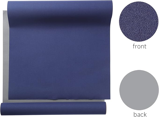 Wooqu Book Cloth, Fabric Surface and Paper Backed, Easy to Use, Strong, 17x29”, for Book Binding, Navy Blue