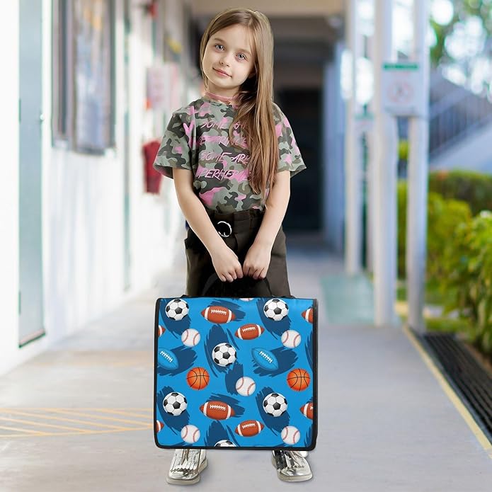 Zipper Binder Bag 3 Ring File Folder Portfolio Organizer Zippered Binder Bags with Strap Fits Laptop Women Men