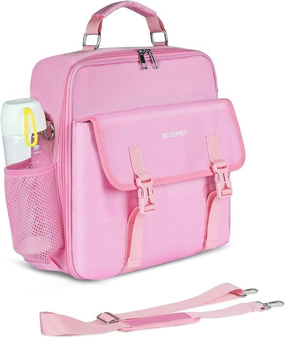 Zipper Binder 3 Ring, 500 Sheets Capacity, 2 Inch Binder with Shoulder Strap Fits for 14 Inch Laptop School and Office