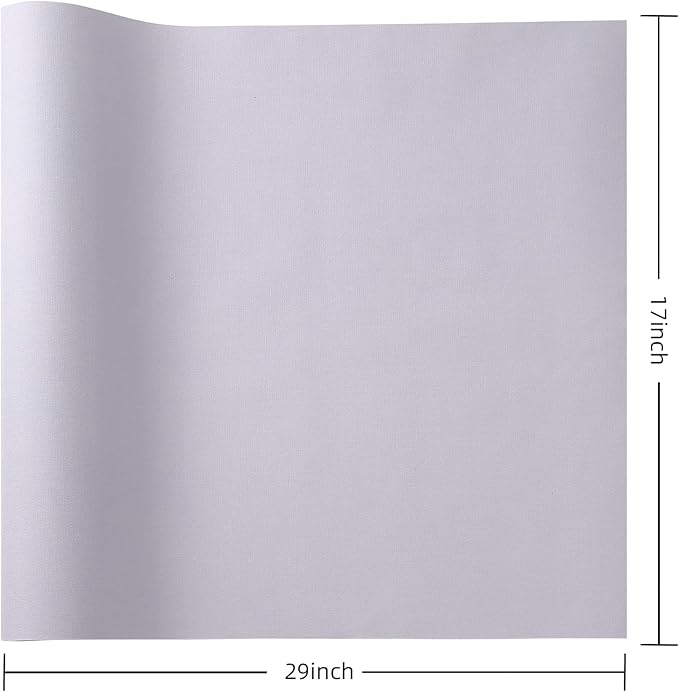 Wooqu Book Cloth, Fabric Surface and Paper Backed, Easy to use, Strong, 17x29”, for Book Binding, Light Purple