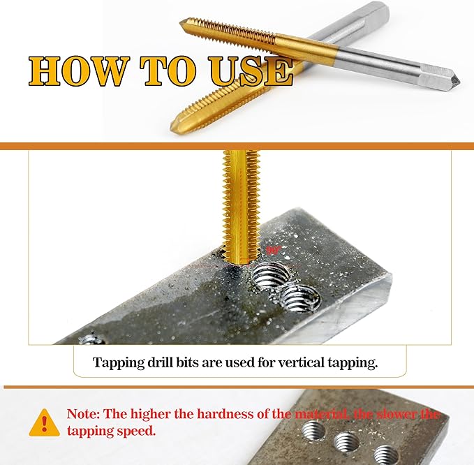 10pcs Micro Metric Taps Bits Set with 1Pc Tap Wrench,M1-M3.5 Mini Machine Screw Tap Set, Small Thread Screws Tapping Bits Tool