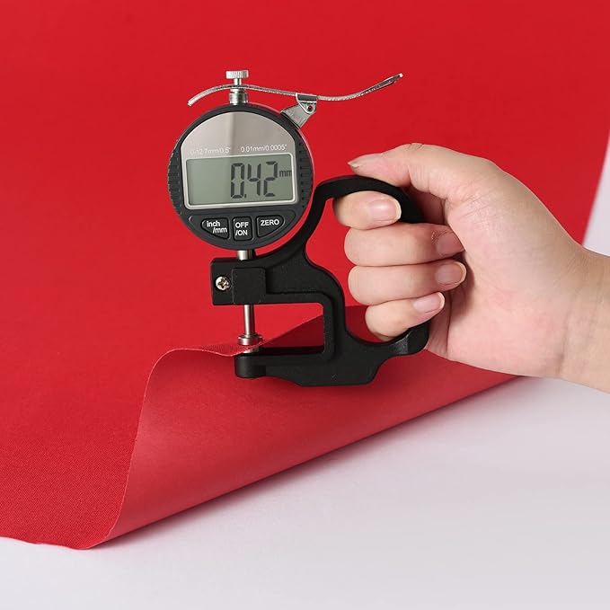 Wooqu Book Cloth, Fabric Surface and Paper Backed, Easy to Use, Strong, 17x29”, for Book Binding, Red