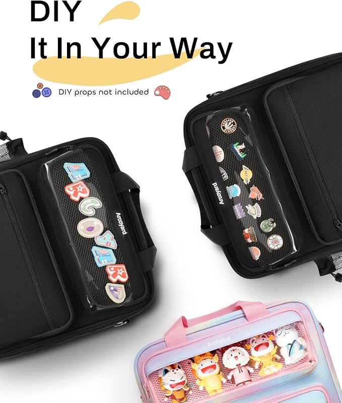 Zipper Binder 3 Ring with Ita Window, 3 Inch Binder with Zipper D-Ring Fits 14 in Laptop, 3-in-1 Shoulder/Backpack/Handle 600 Sheets Capacity for School & Office – Black