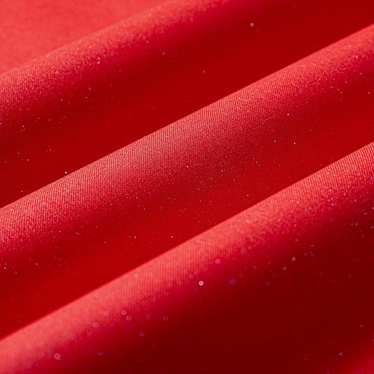 Wooqu Book Cloth, Fabric Surface and Paper Backed, Easy to Use, Strong, 17x29”, for Book Binding, Glitter Red