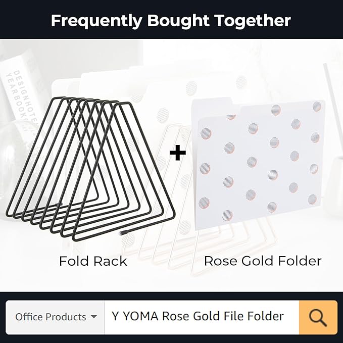 Y YOMA 1 Pack Black File Folder Racks Triangle Magazine Holder Metal File Organizer for Desk Decorative File Sorter Display Rack for Office Home, 7 Compartments