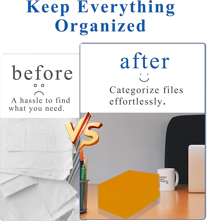 Zzrywuty File Folders with Pockets Letter Size, 50-Pack Paper Folders with Card Slot, Two Pocket Folders for School Students, Businessmen, Home and Office Workers (Orange)