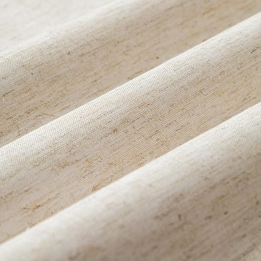 Wooqu Book Cloth, Natural Linen Surface and Paper Backed, Easy to Use, Strong, 17x29”, for Book Binding, Horizontal Irregular Beige Blend