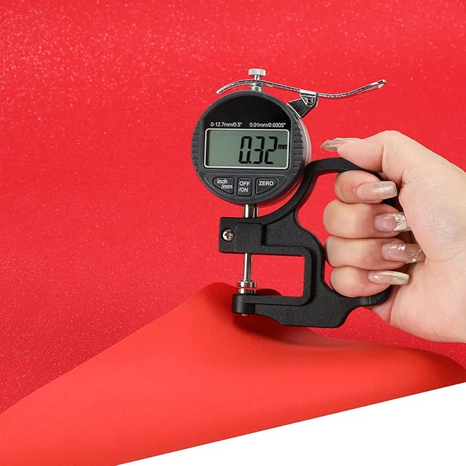 Wooqu Book Cloth, Fabric Surface and Paper Backed, Easy to Use, Strong, 17x29”, for Book Binding, Glitter Red