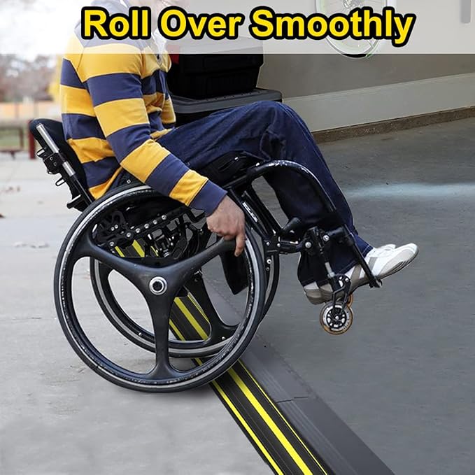 10 ft Floor Cable Cover Protector, Heavy Duty PVC Duct Easy to Unroll, Prevent Trip Hazard for Home Office or Outdoor Settings