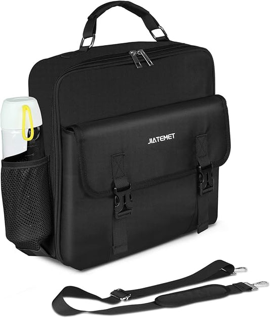 Zipper Binder 3 Ring, 500 Sheets Capacity, 2 Inch Binder with Shoulder Strap Fits for 14 Inch Laptop School and Office