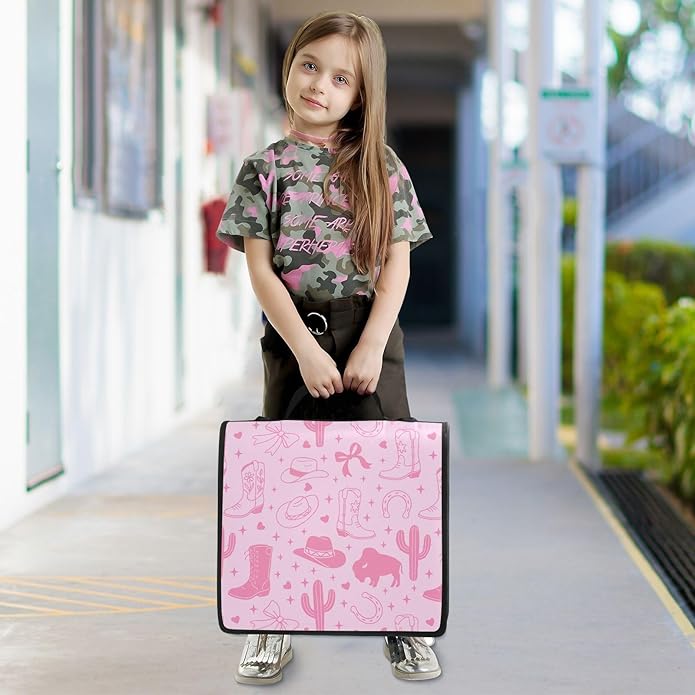 Zipper Binder Bag 3 Ring File Folder Portfolio Organizer Zippered Binder Bags with Strap Fits Laptop Women Men