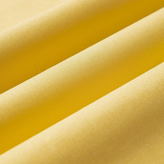 Wooqu Book Cloth, Fabric Surface and Paper Backed, Easy to Use, Strong, 17x29”, for Book Binding, Bright Yellow