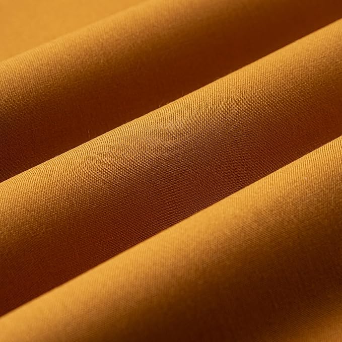 Wooqu Book Cloth, Fabric Surface and Paper Backed, Easy to Use, Strong, 17x29”, for Book Binding, Rust Yellow