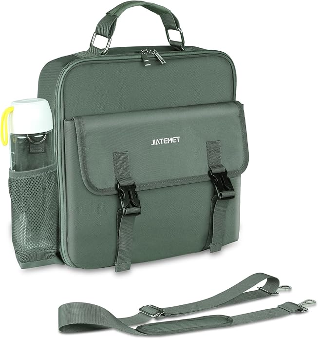 Zipper Binder 3 Ring, 500 Sheets Capacity, 2 Inch Binder with Shoulder Strap Fits for 14 Inch Laptop School and Office