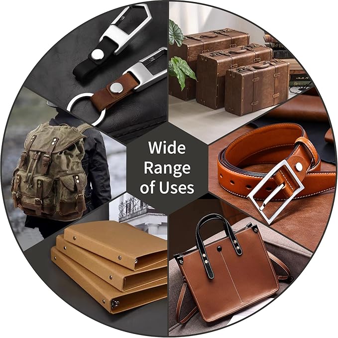 100 Sets Chicago Screws Assorted Kit 5 Color Leather Rivets 5/16”(5x8mm) Screw Rivets Flat Fillister Book Binding Posts Nail Rivet Chicago Bolts for DIY Leather Craft Black Silver Golden Bronze