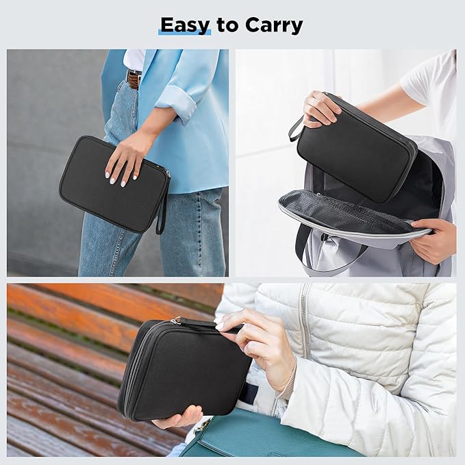 Zannaki A5 Zipper Binder with Binder Pockets, Dividers, Refill Paper, 6 Ring Refillable Binder Notebook for Personal Planner Journal Cash Budget Diary File Album Photocard Portable Travel Organizer