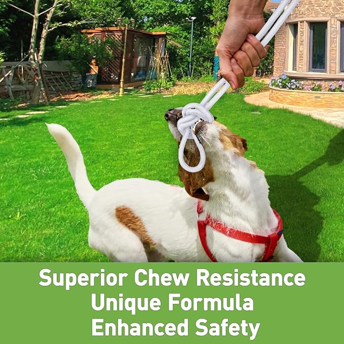 Cat Dog Cord Protectors from Pets No Chew 12ft - 1/2inch，Rabbits Cable Sleeves Cord Management Puppy Proof Covers, Wire Loom Critter Cord Charger Protector Heavy Duty Split Sleeve Automotive Tv，White